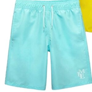 Meilonger Boy's Light Blue Swim Shorts Size 18-20 NWT